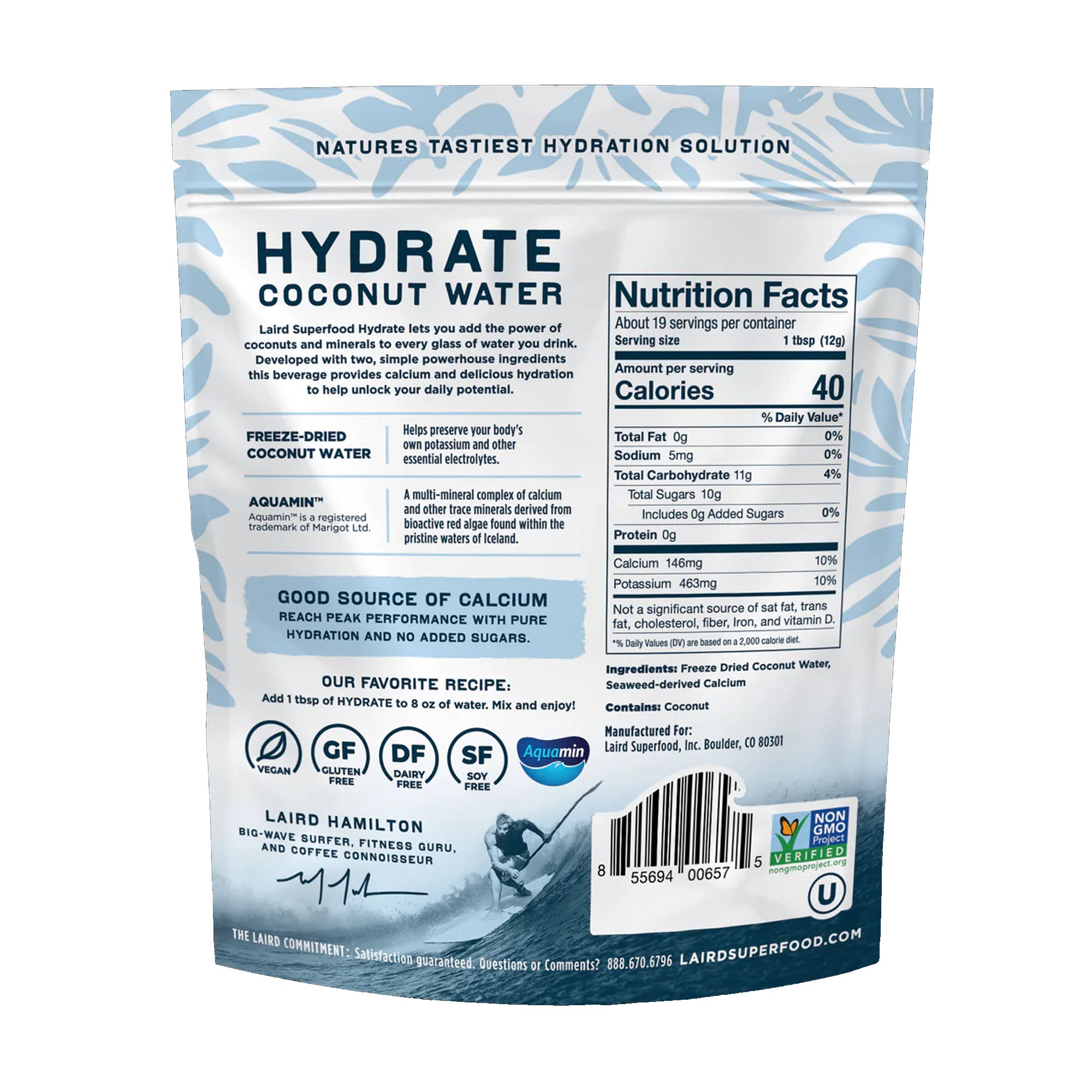 Laird Superfood Hydrate Coconut Water