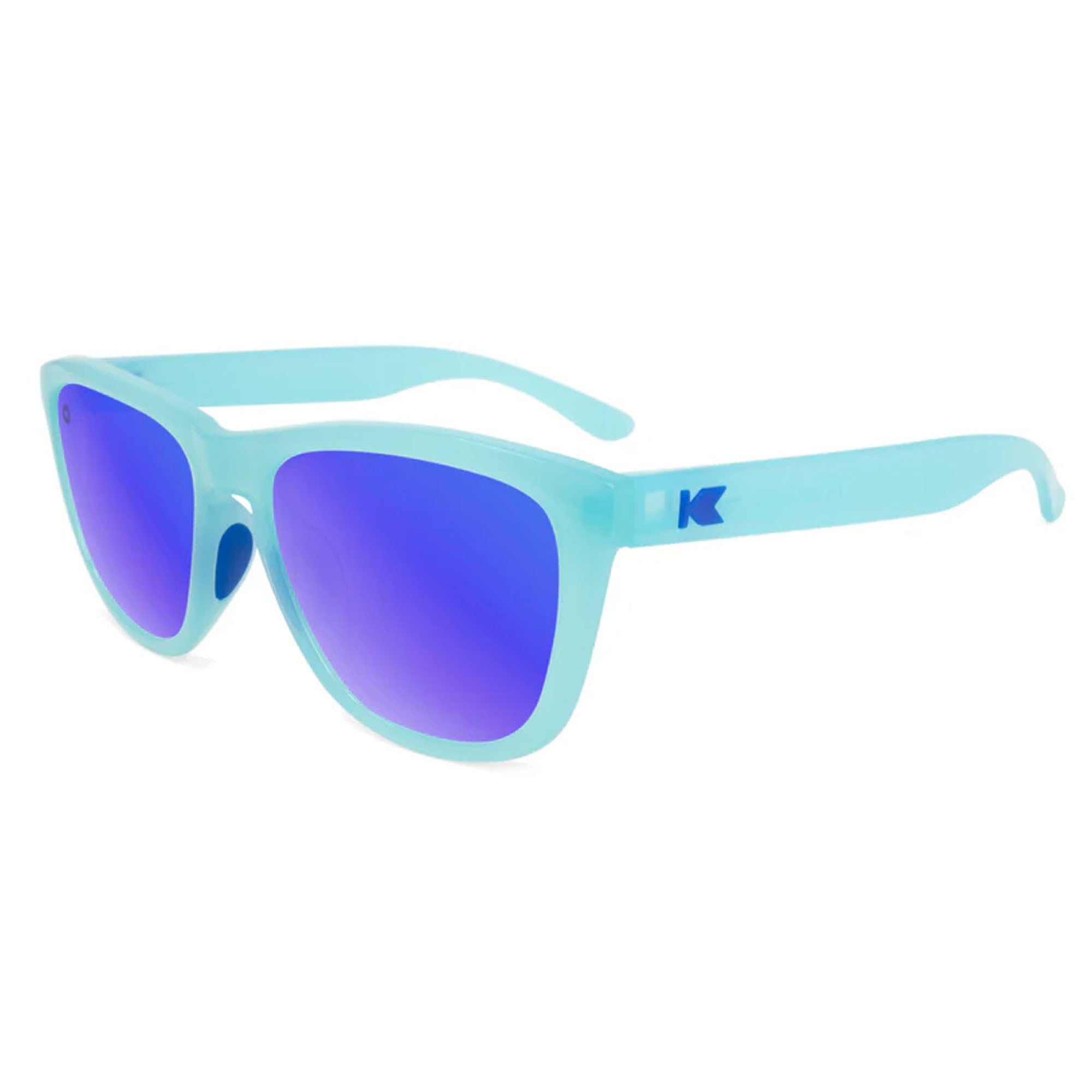Knockaround Premiums Sport Men's Sunglasses - Icy Blue/Moonshine Polarized