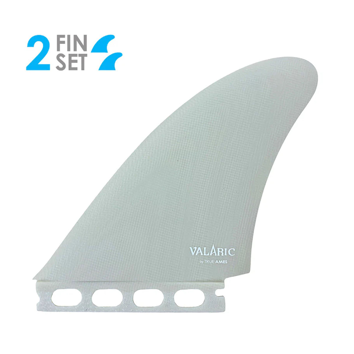 True Ames Valaric Twin Futures Surfboard Fin - Ivory