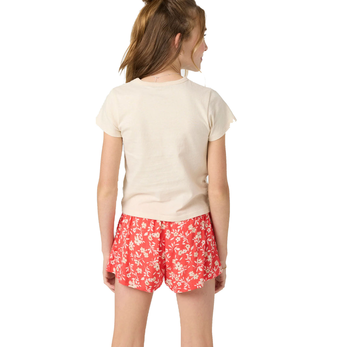 O'Neill Costal Paradise Youth Girls S/S T-Shirt - Tapioca