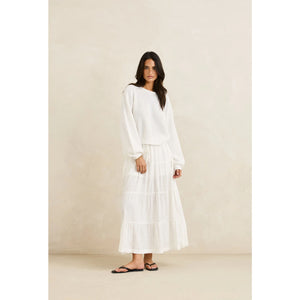 Rhythm Classic Knit Women's Sweater - White