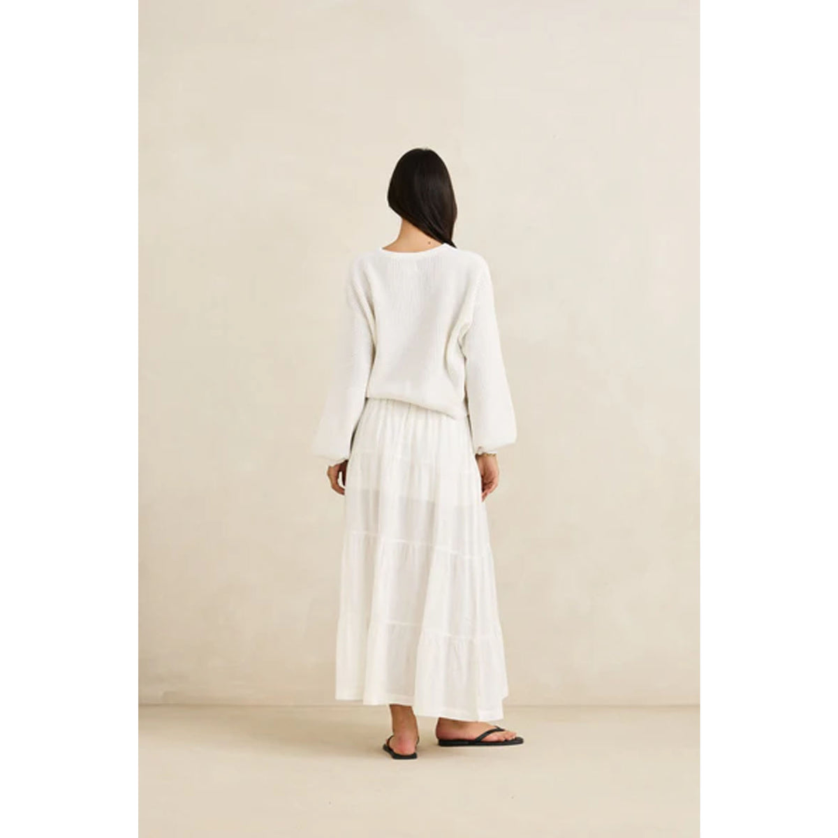 Rhythm Classic Knit Women's Sweater - White