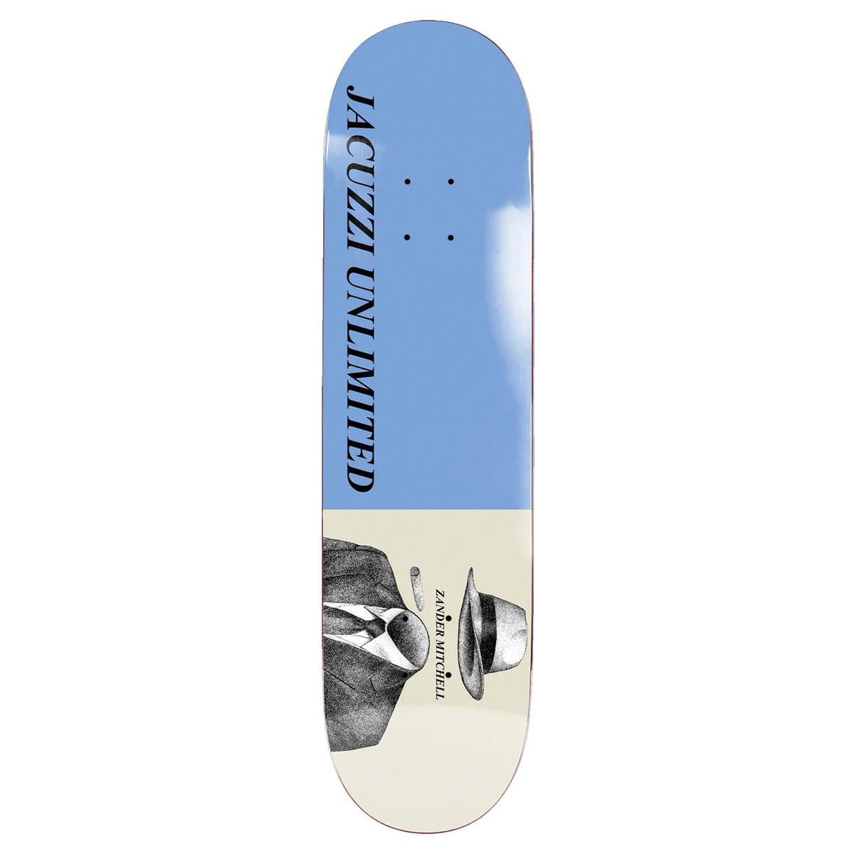 Jacuzzi Unlimited Zander Mitchell Fedora EX7 8.5" Skateboard Deck