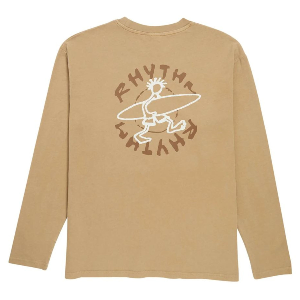 Rhythm Jaunt Vintage Men's L/S T-Shirt - Macadamia