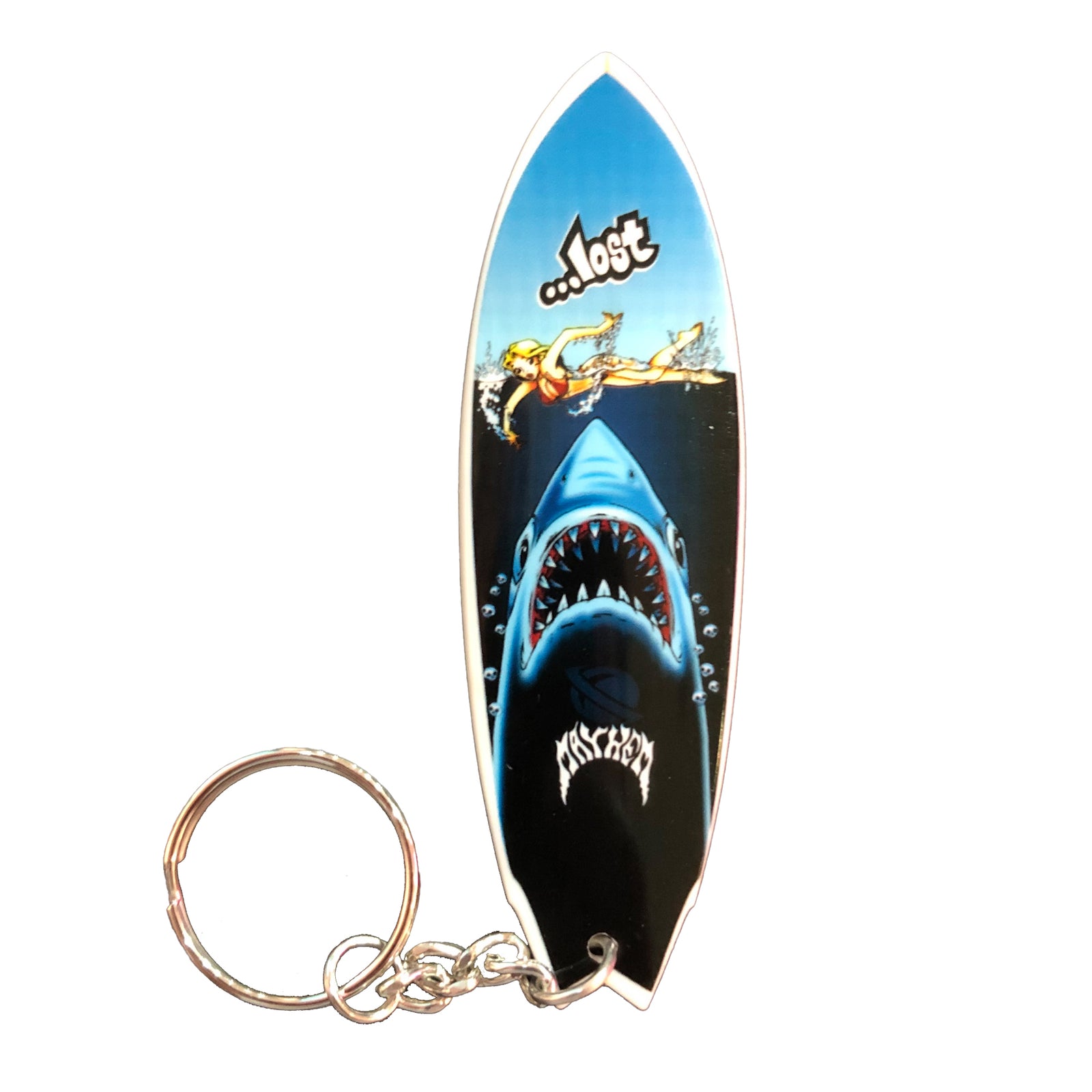 Lost Surfboard Keychain - Jaws