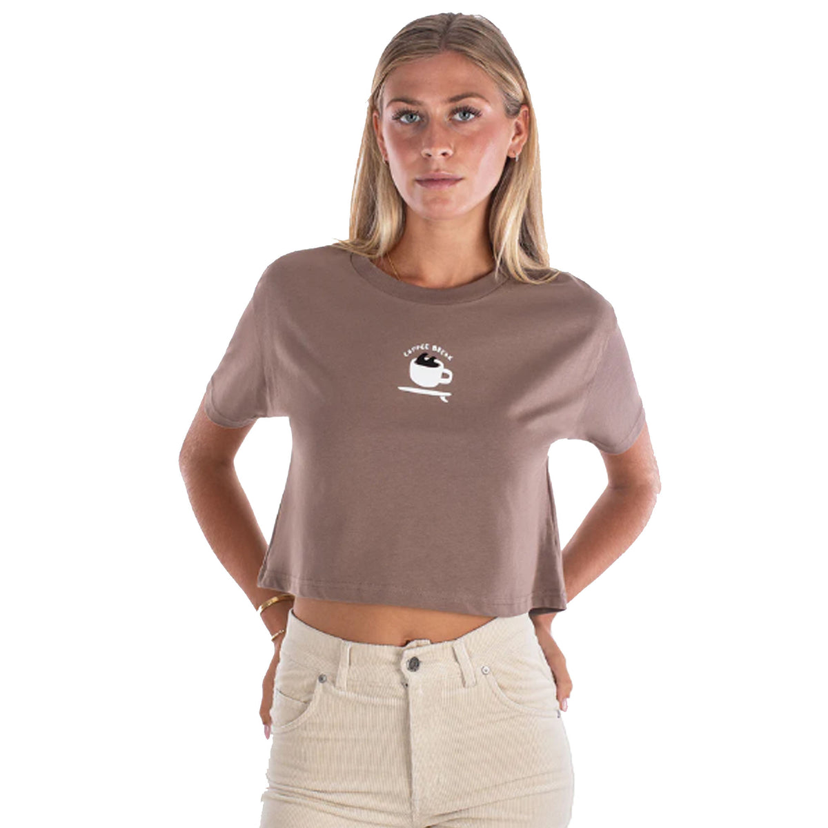 Jetty Coffee Break Women's S/S T-Shirt - Brown