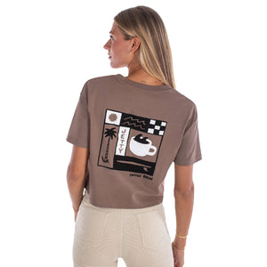 Jetty Coffee Break Women's S/S T-Shirt - Brown