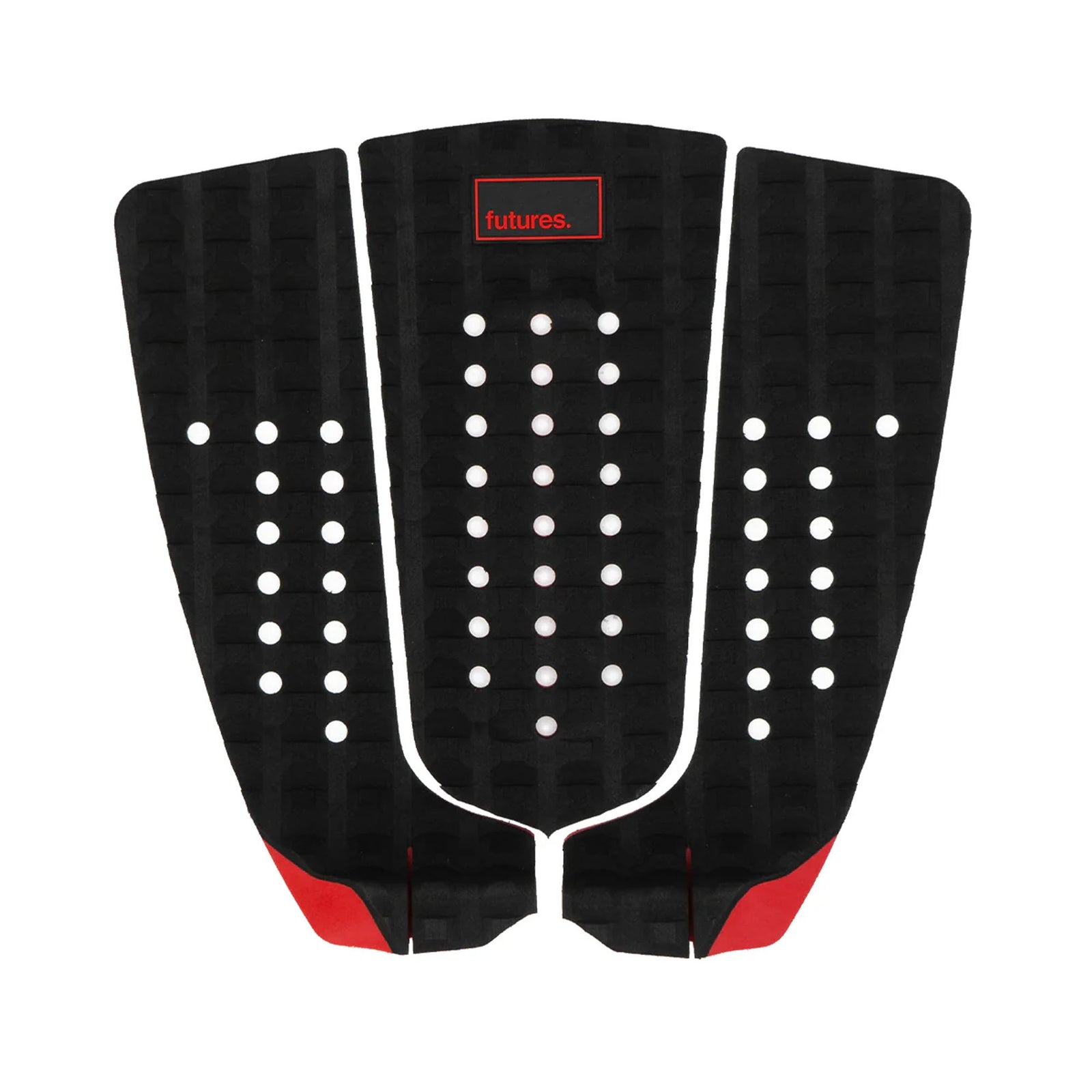 Futures Jordy Smith Signature Traction Pad - Black/Red