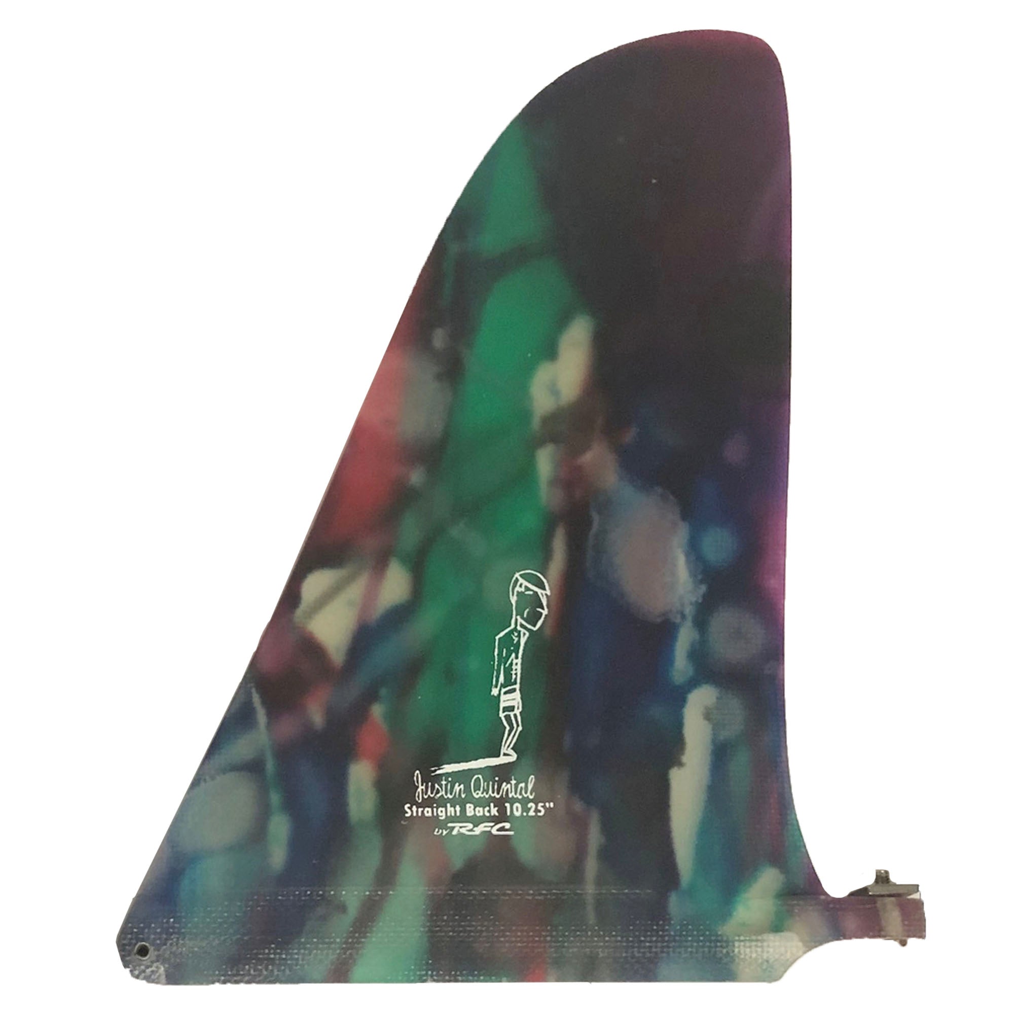 Rainbow Fin Co. Justin Quintal Straight Back 9.5" Longboard Fin Surf Station Store