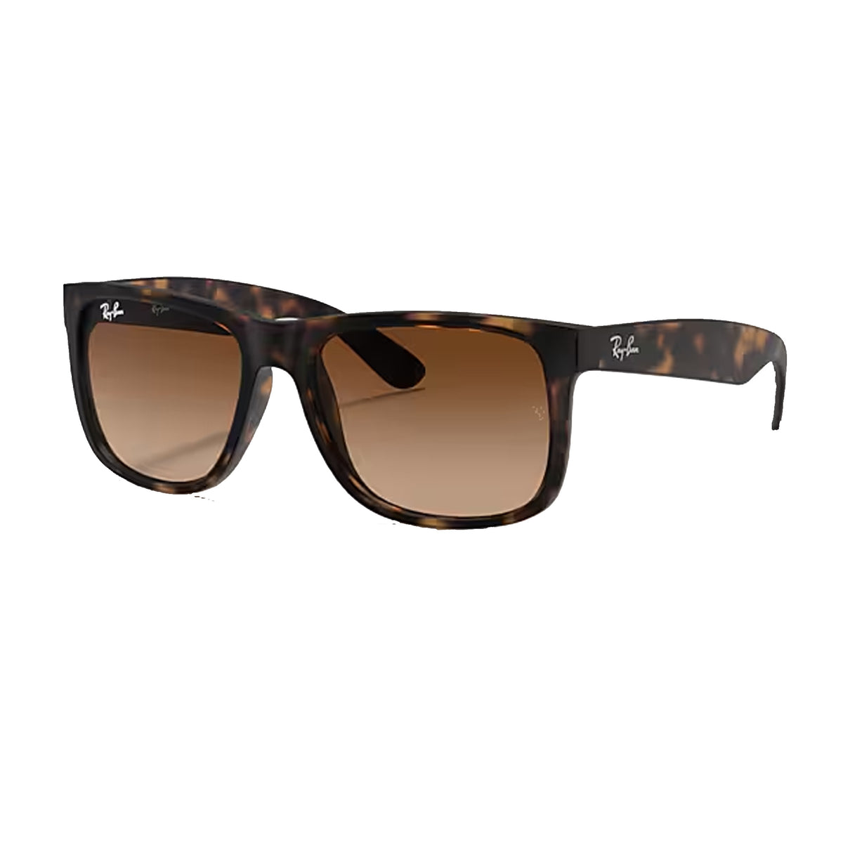 Ray-Ban Justin Classic Men's Sunglasses - Rubber Havana/Grey Gradient Brown