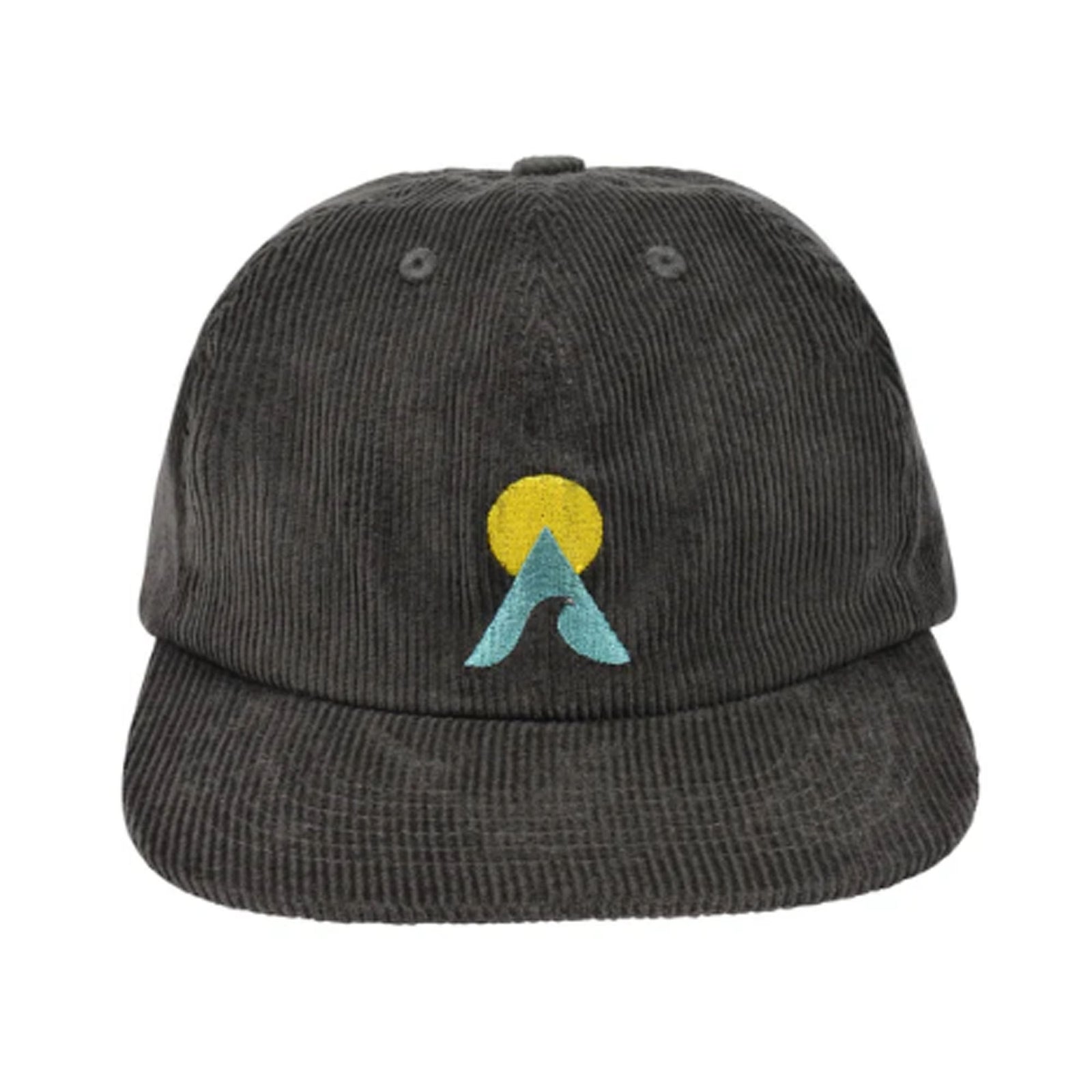Drifter Surf Keyhole 6 Panel Men's Hat - Charcoal