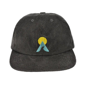 Drifter Surf Keyhole 6 Panel Men's Hat - Charcoal