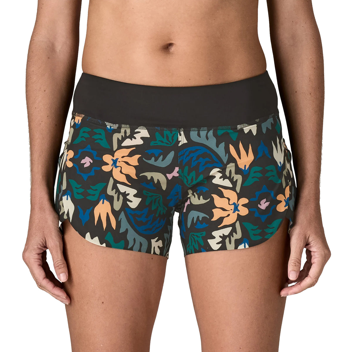 Patagonia Stretch Hydropeak 3.5" Women's Boardshorts - Kaleido: Black