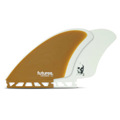Futures Christenson Keel Twin Surfboard Fins - Brown - Surf
