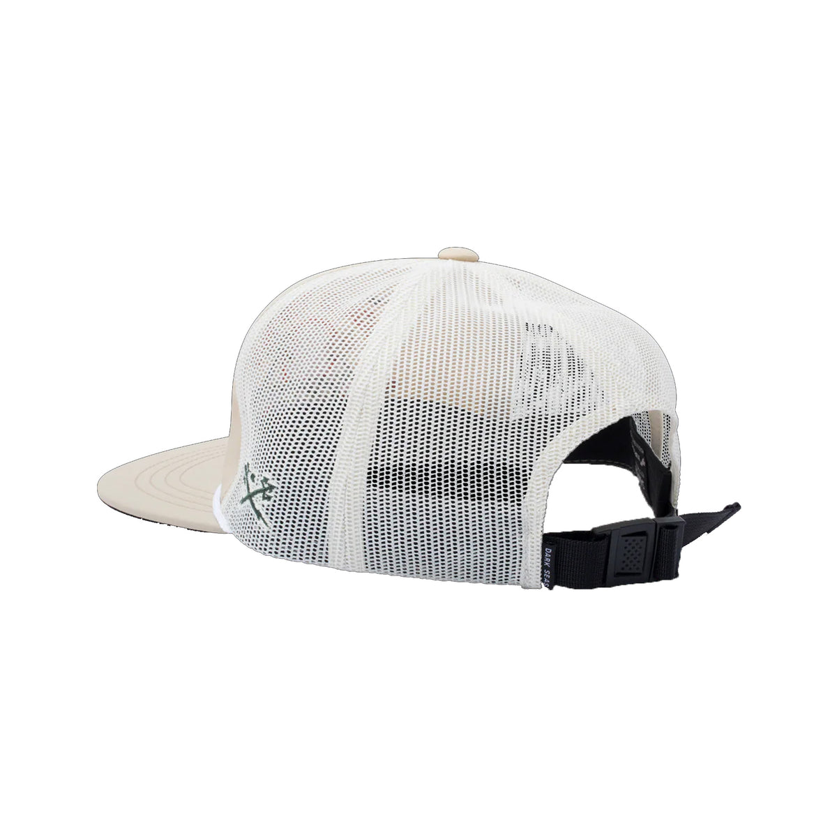 Dark Seas Gator Men's Hat - Khaki/White