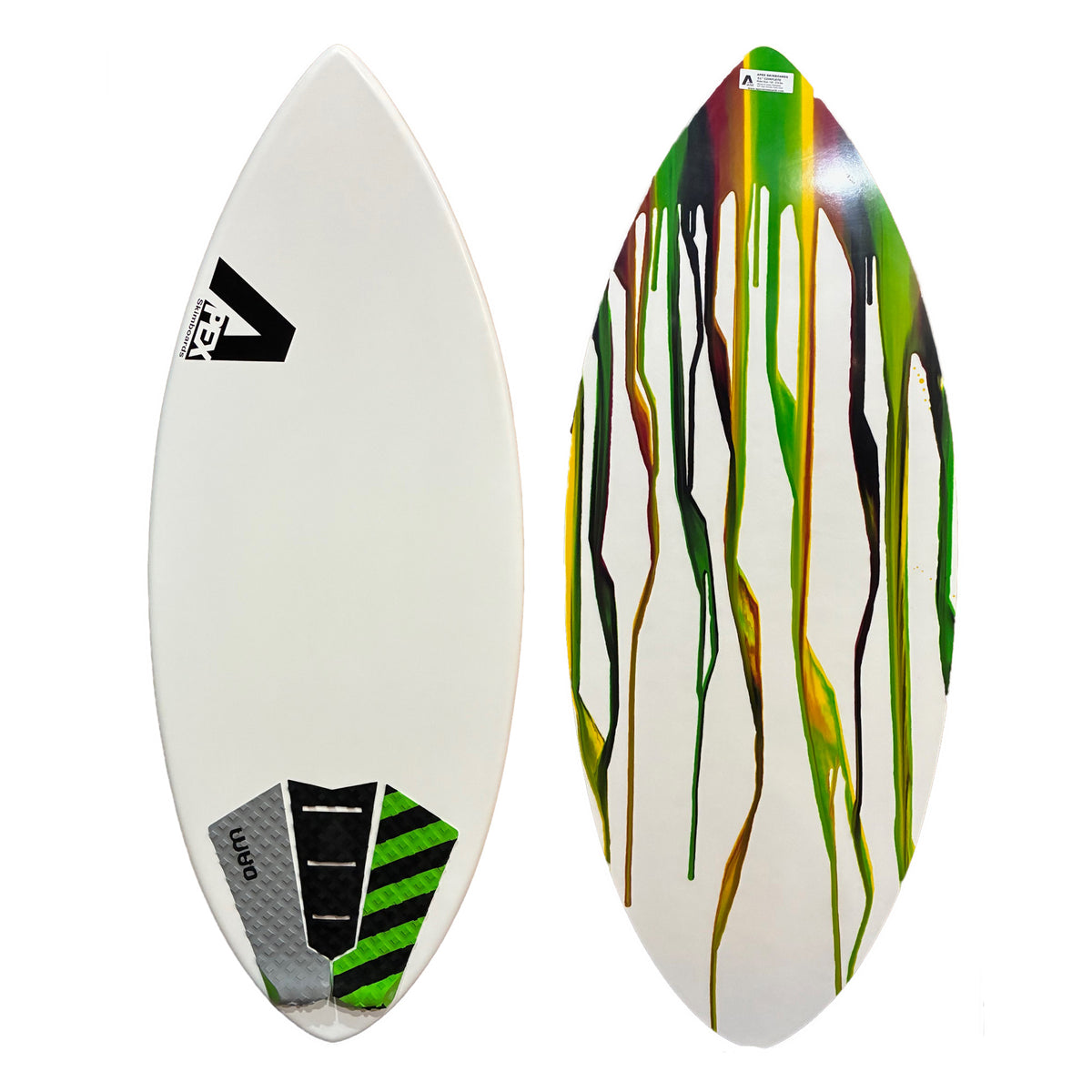 Apex Complete 51" Skimboard - White/Rasta