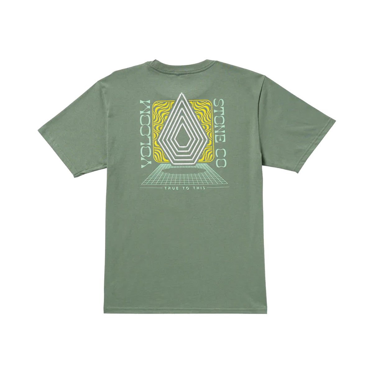 Volcom Plated Men's S/S T-Shirt - Light Olive