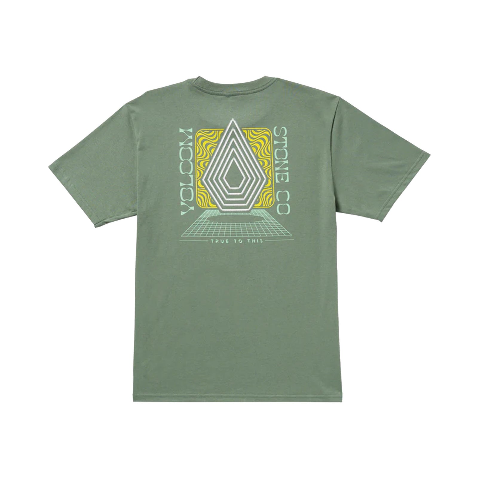 Volcom Plated Men's S/S T-Shirt - Light Olive