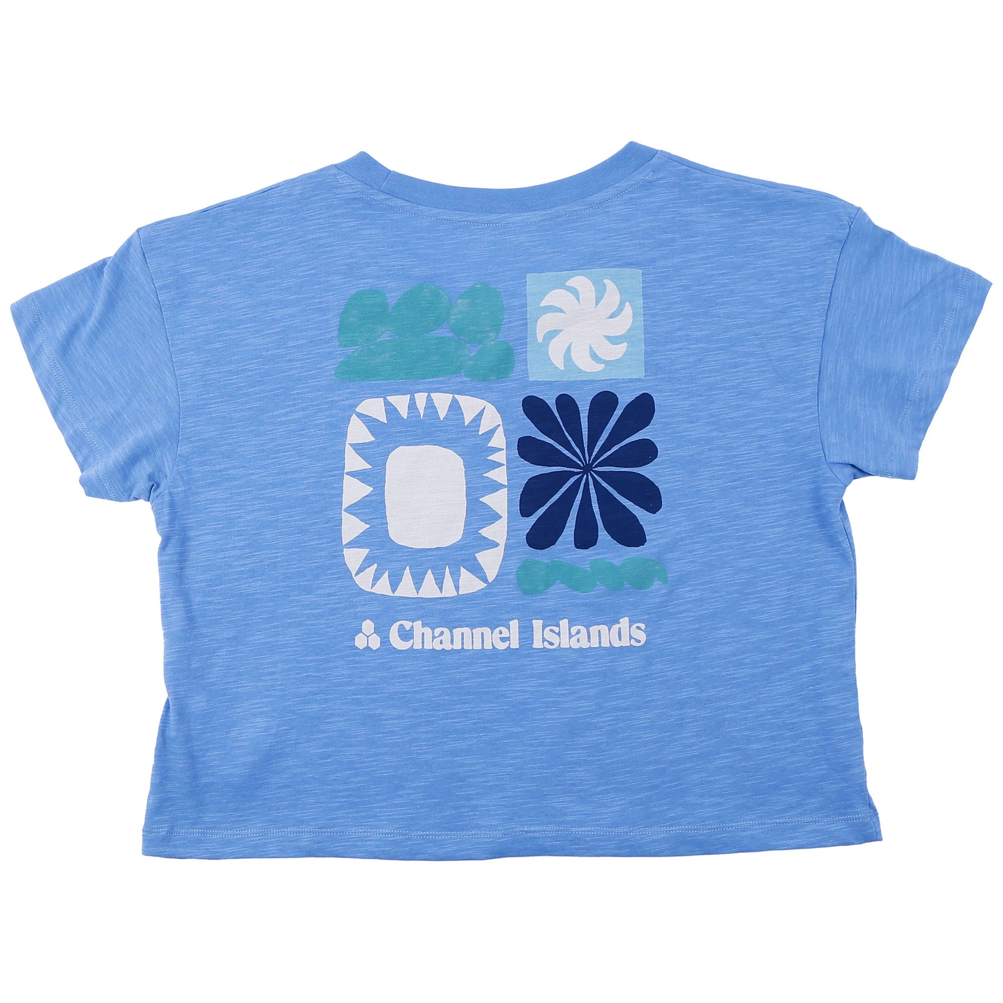 Channel Islands Flowers Crop Women's S/S T-Shirt - Lagoon