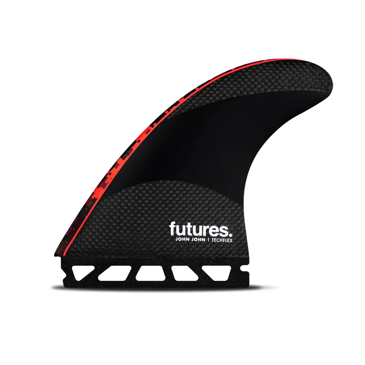 Futures John John Florence Techflex Tri Fin Set - Large/Digi Red