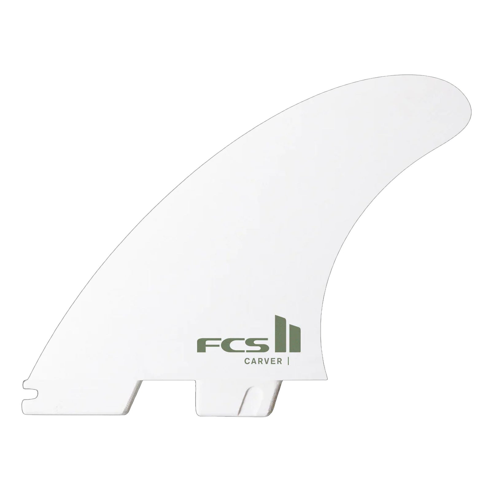 FCS II Carver Performance Core Tri Surfboard Fins - Medium/White