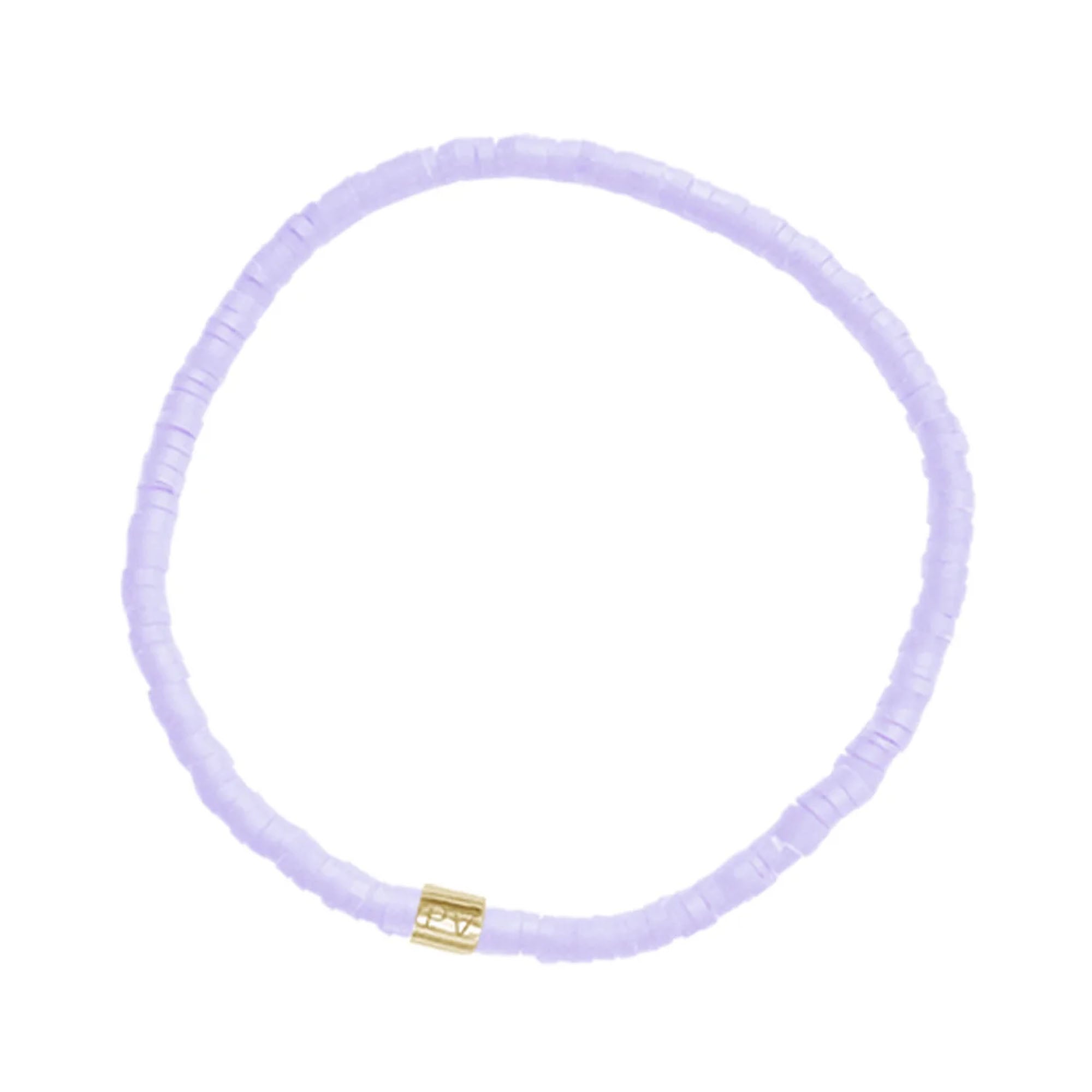 Pura Vida Cabrillo Vinyl Disc Stretch Bracelet - Lavender
