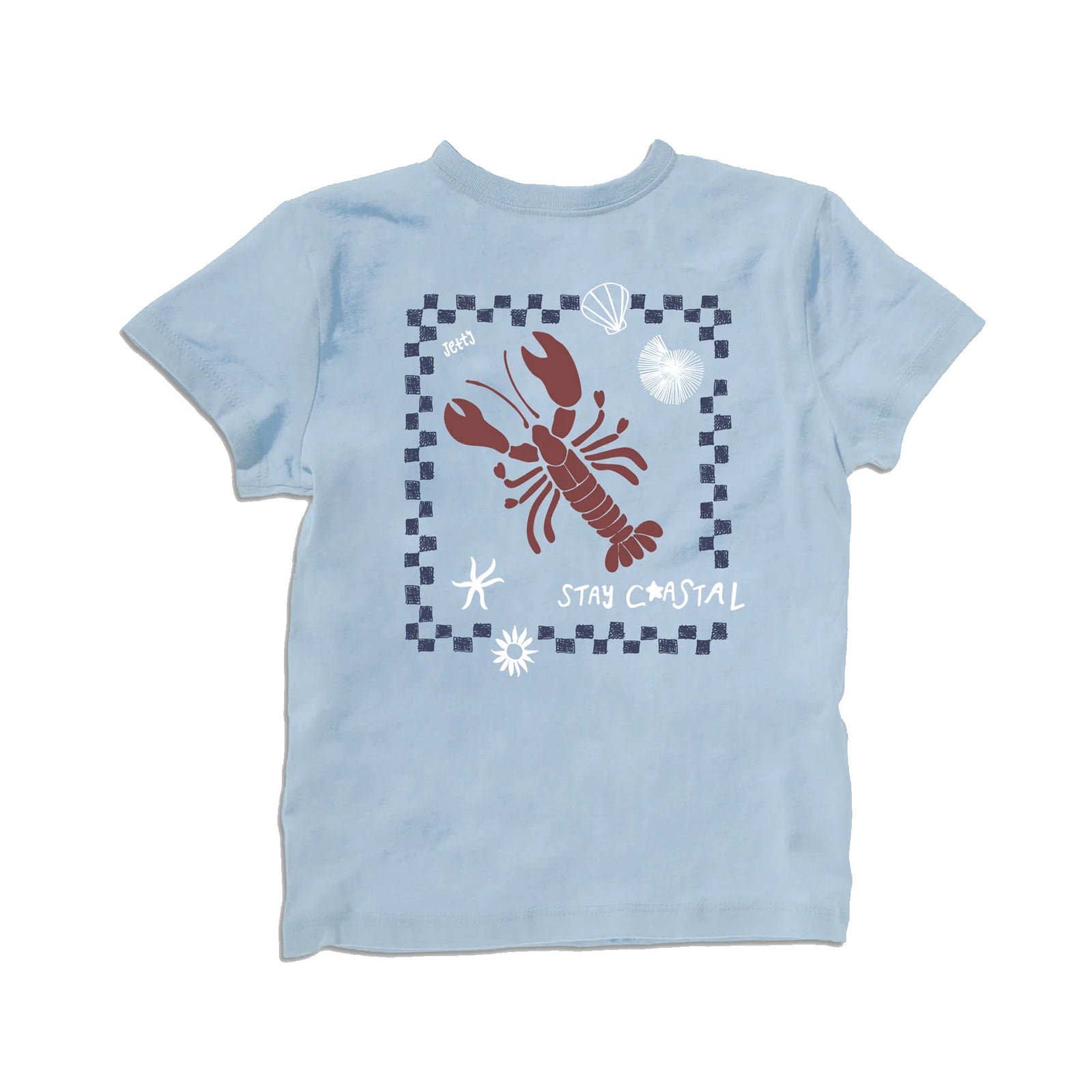 Jetty Coastal Crustacean Toddler S/S T-Shirt - Light Blue