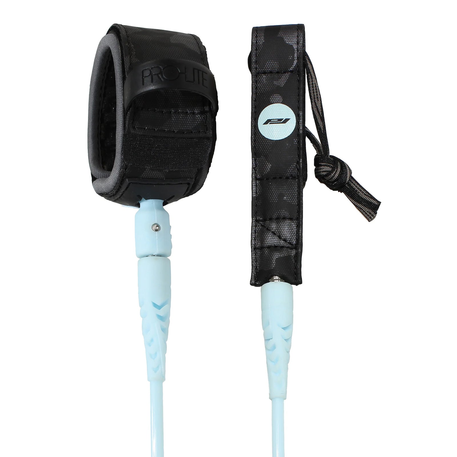 Pro-Lite Comp Double Swivel Surfboard Leash - 6'0"/Light Blue