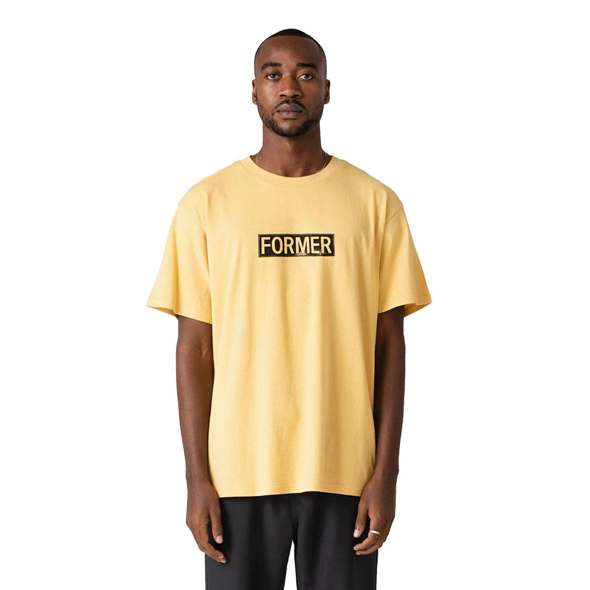 Former Legacy Plate Men's S/S T-Shirt  - Yellow