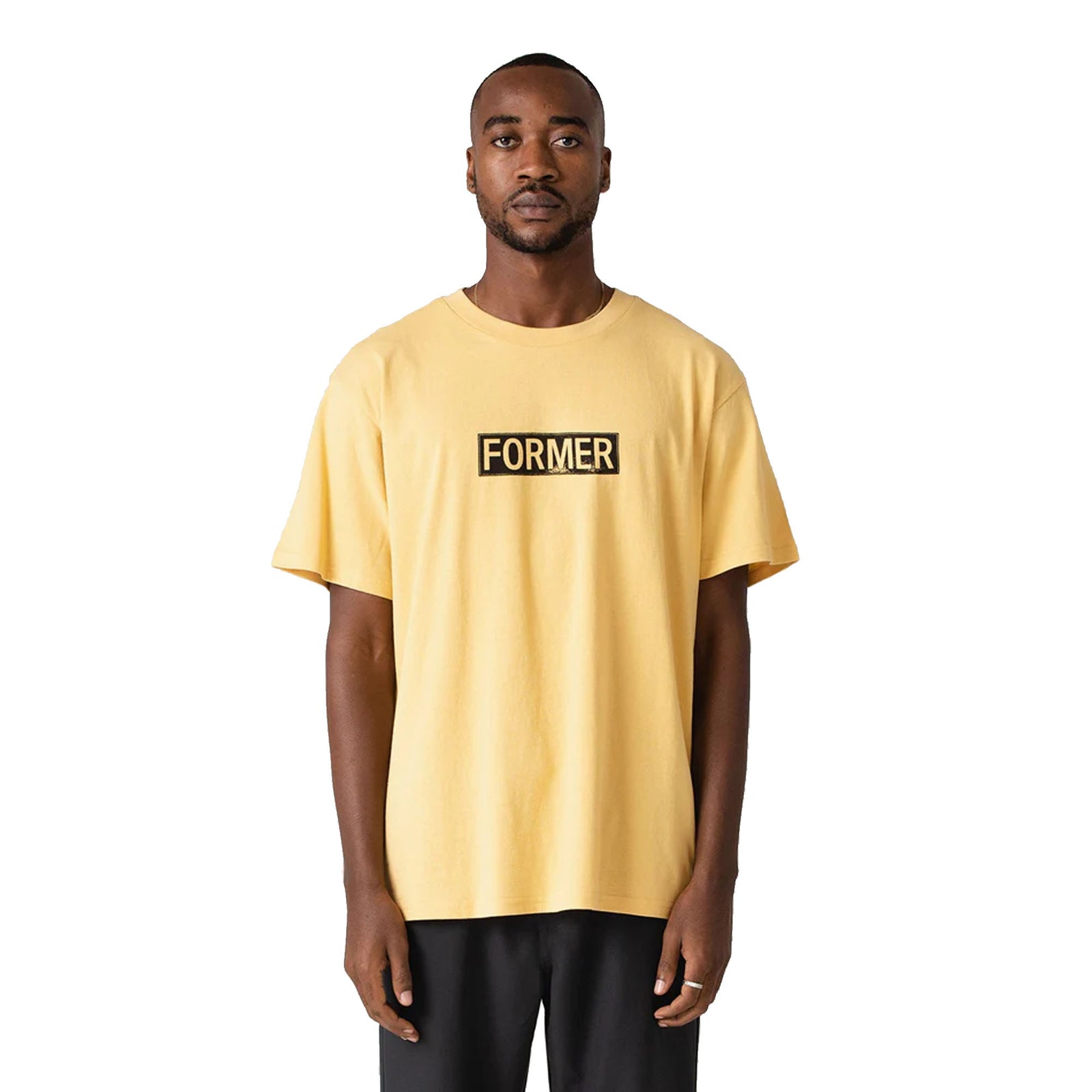 Former Legacy Plate Men's S/S T-Shirt  - Yellow
