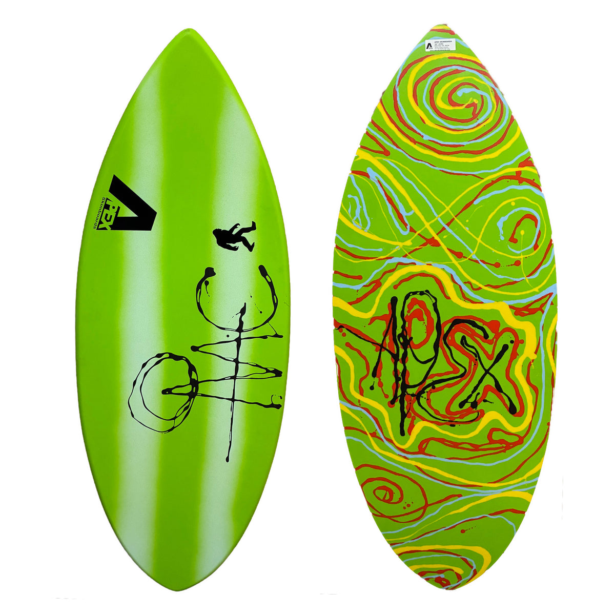 Apex AVAC 54" Skimboard - Lemon Lime