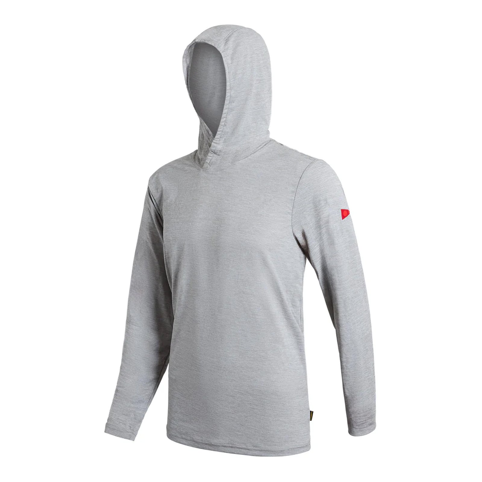 Florence Marine X Airtex Hooded Men's L/S Sun Shirt - Light Heather Grey