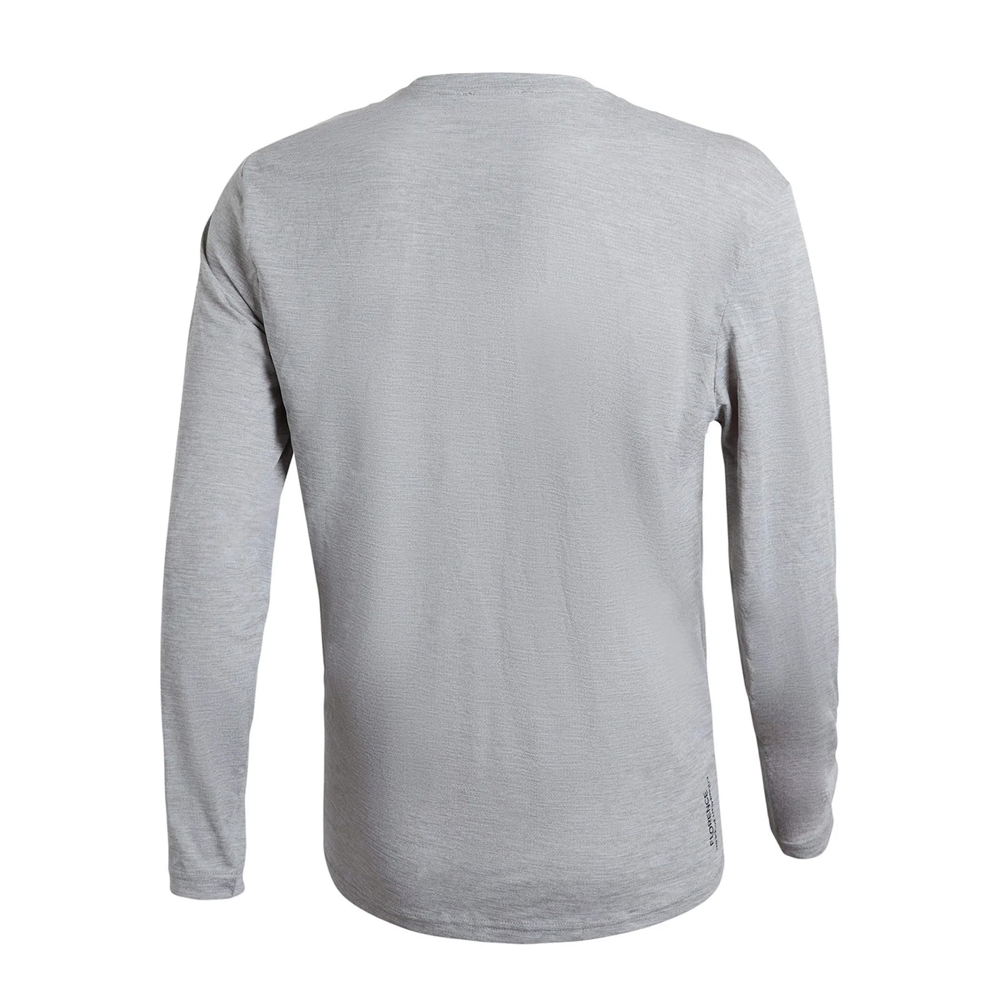 Florence Marine X Airtex Men's L/S Sun Shirt - Light Heather Grey