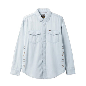 Dark Seas Autry Men's L/S Dress Shirt - Light Indigo