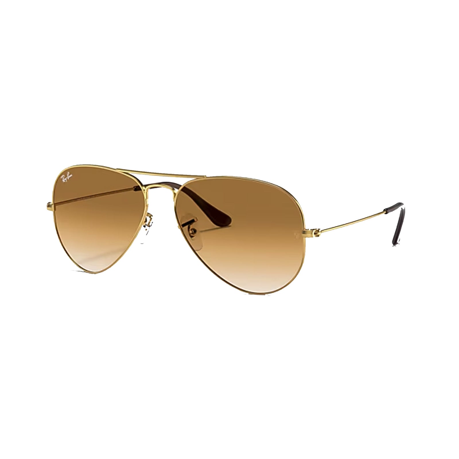 Ray-Ban Aviator Women's Sunglasses - Large Metal Arista/Brown Gradient Polarized