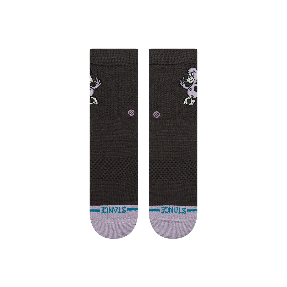 Stance Lights Out Youth Boy's Crew Socks - Charcoal