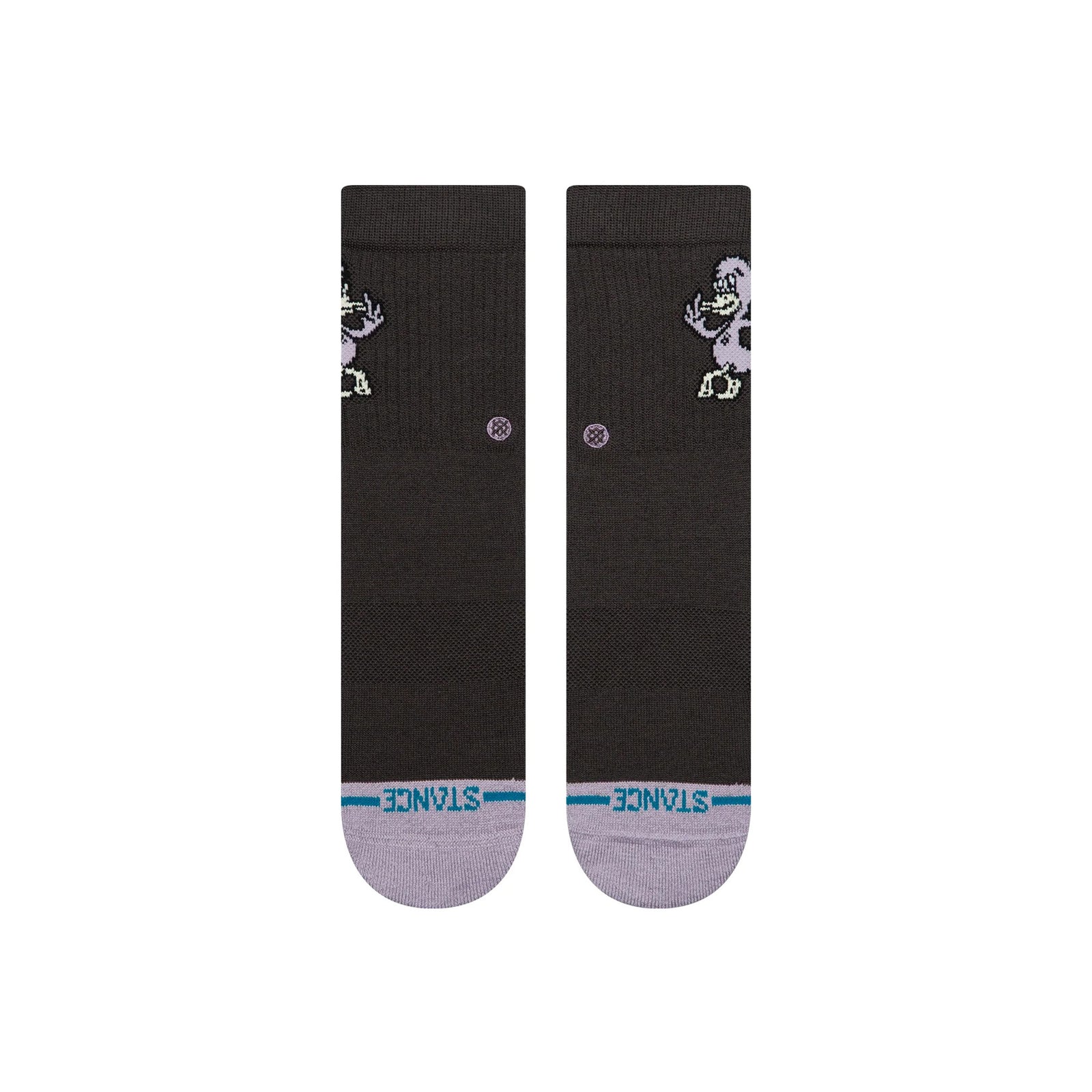 Stance Lights Out Youth Boy's Crew Socks - Charcoal