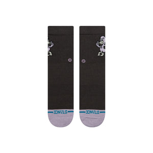 Stance Lights Out Youth Boy's Crew Socks - Charcoal