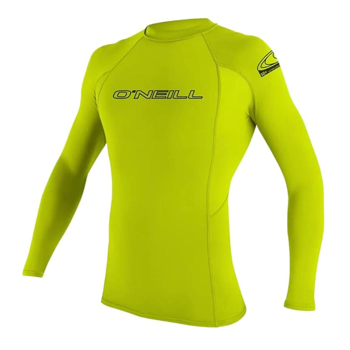 O'Neill Basic Skins Crew L/S Youth Boys Rashguard - Lime