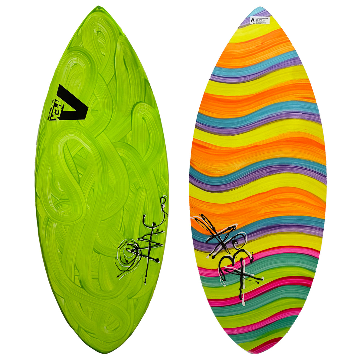 Apex AVAC 51" Skimboard - Lime Swirl