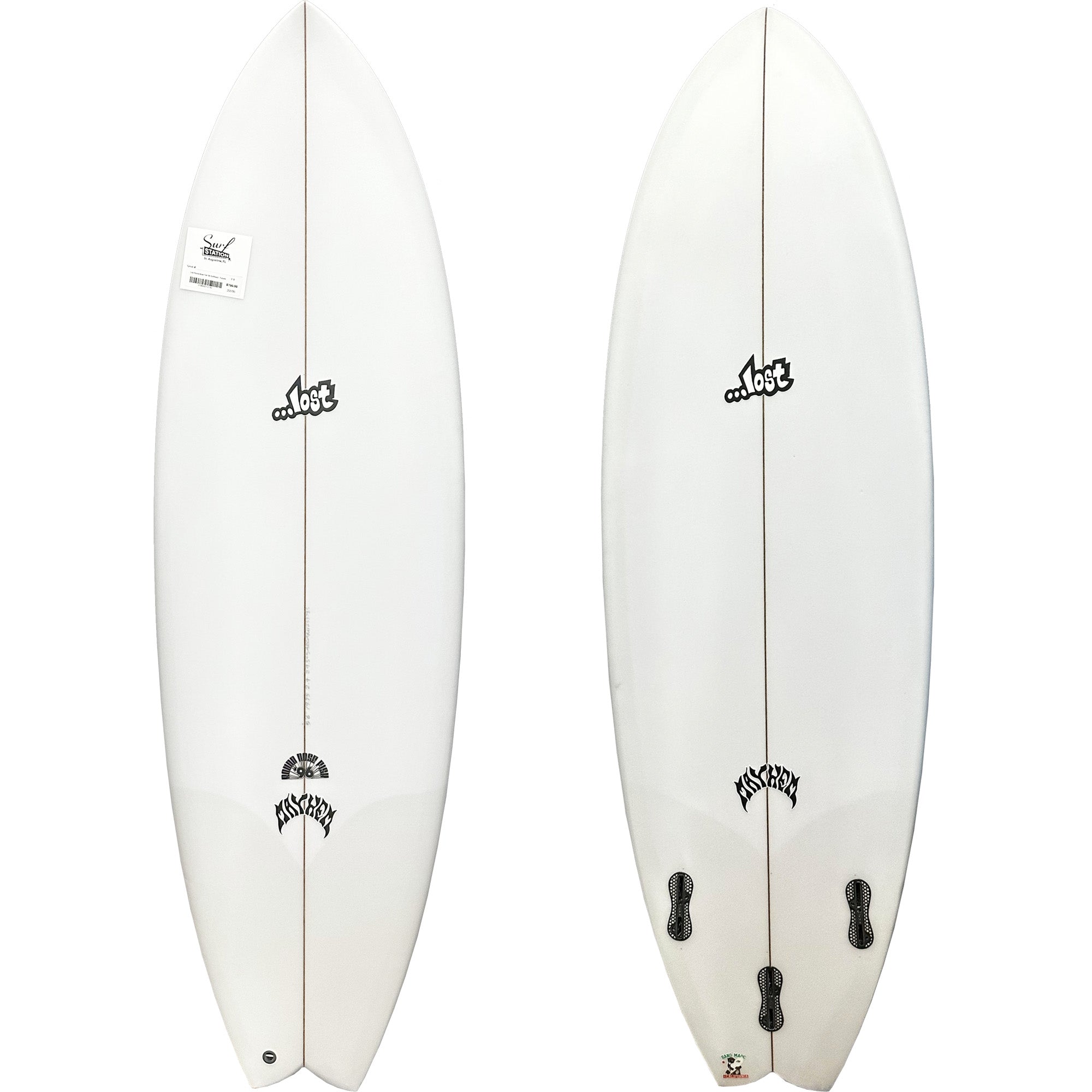 Lost Round Nose Fish '96 Surfboard - FCS II