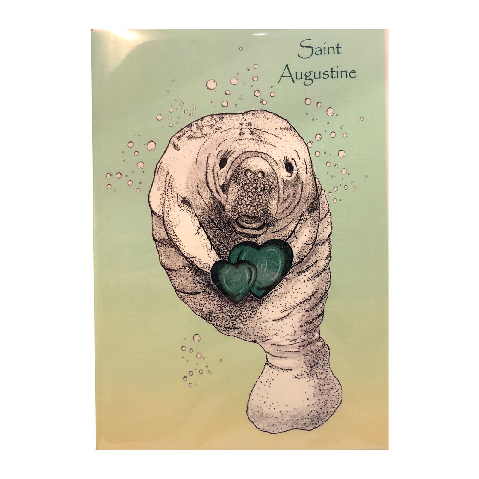 Lottie Dottie Art Manatee Love Greeting Card