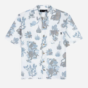 Lost Sundowners Woven Men's S/S Dress Shirt - Vintage White