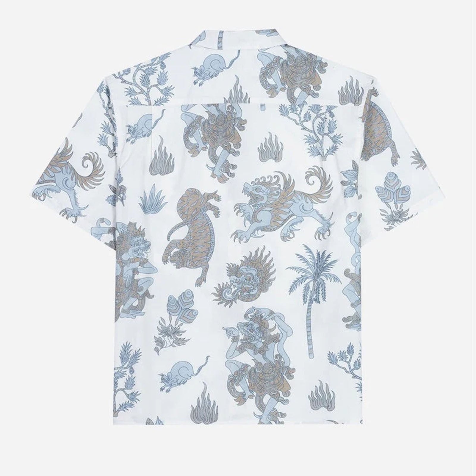 Lost Sundowners Woven Men's S/S Dress Shirt - Vintage White