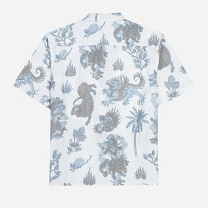 Lost Sundowners Woven Men's S/S Dress Shirt - Vintage White