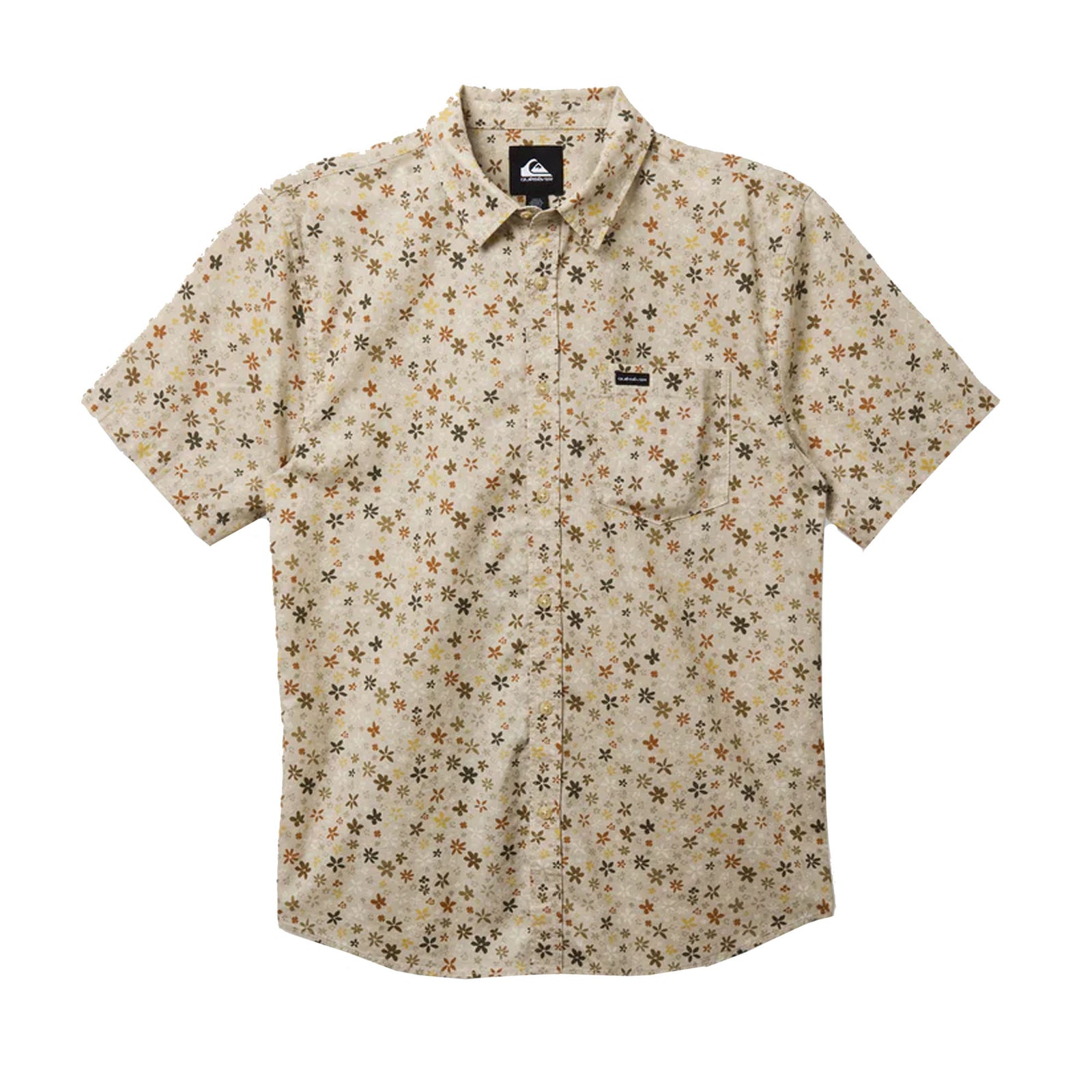 Quiksilver Ditsy Classic Men's S/S Dress Shirt - Moonstruck