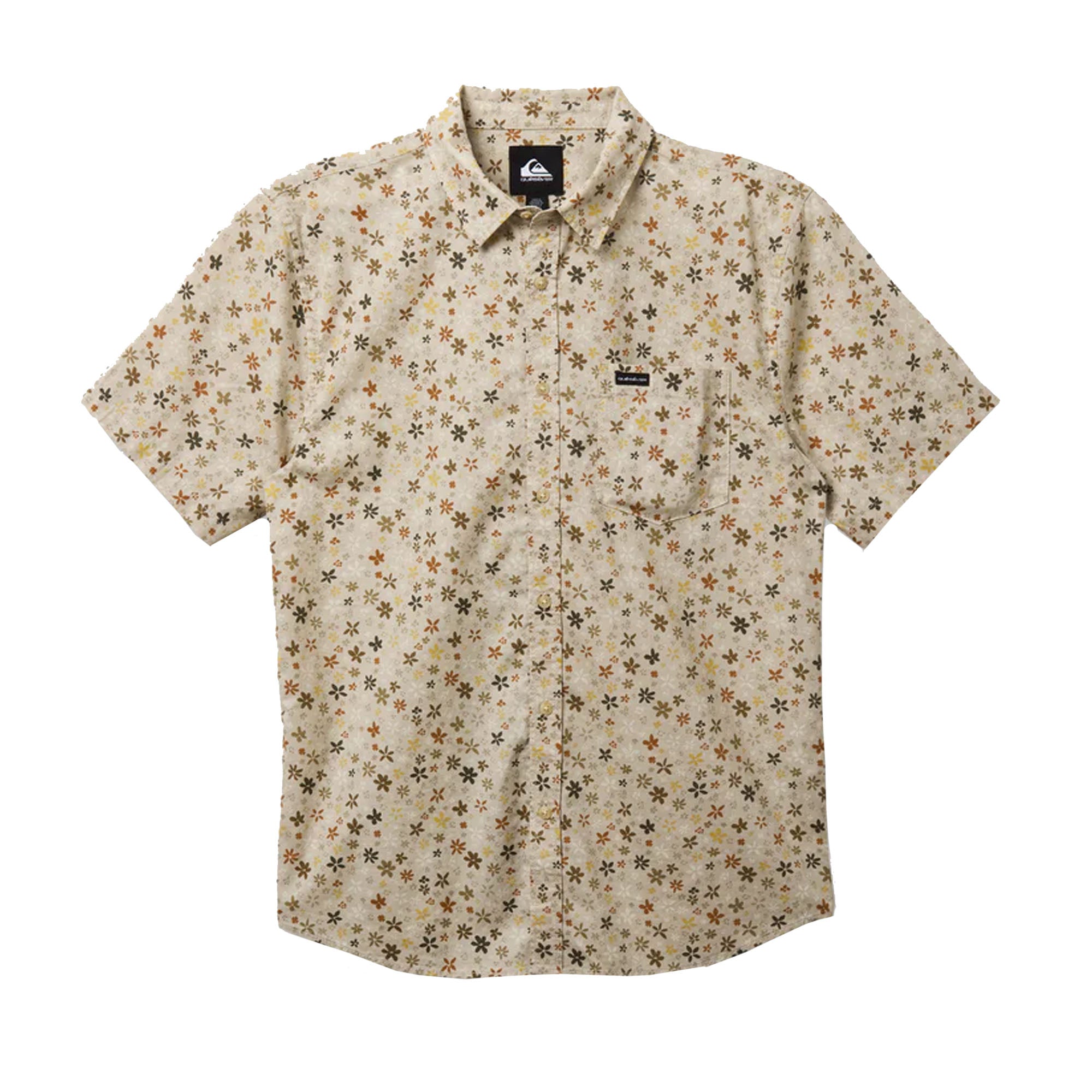 Quiksilver Ditsy Classic Men's S/S Dress Shirt - Moonstruck
