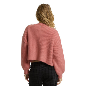 Billabong Holidazed Sunset Cardigan Women's L/S Sweater - Vintage Pink