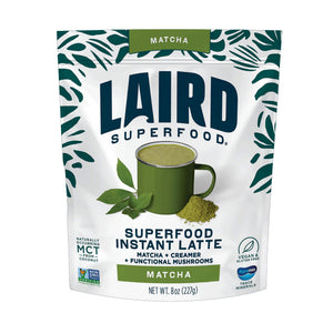 Laird Superfood Matcha Instant Latte with Adaptogens - 8oz