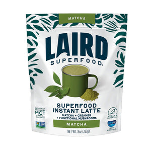 Laird Superfood Matcha Instant Latte with Adaptogens - 8oz